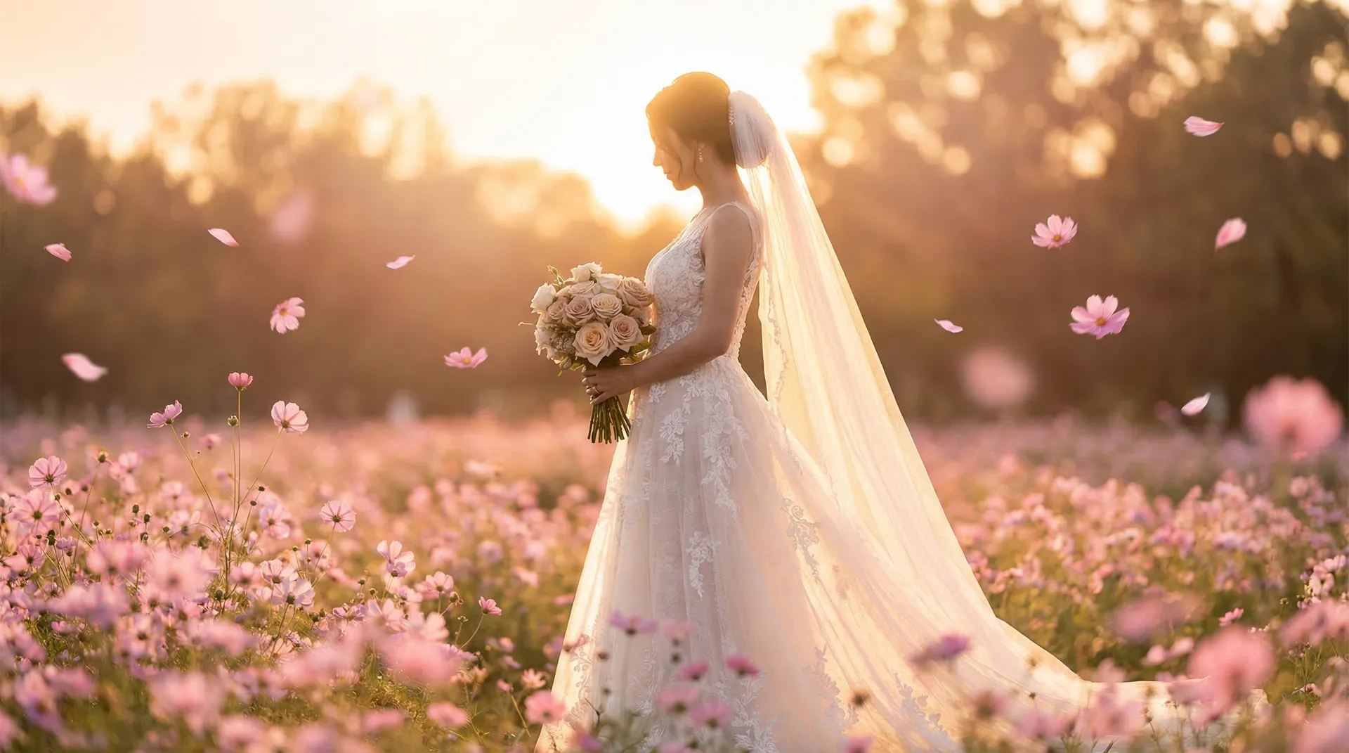被子里怎么无声自W - 浪漫婚纱摄影场景